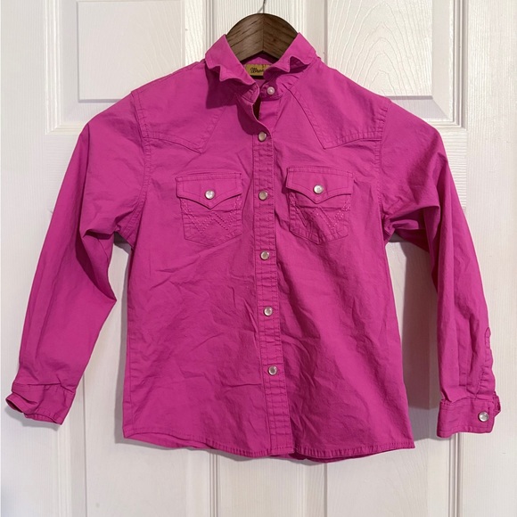 Wrangler Other - Wrangler Girls Button-Down Shirt